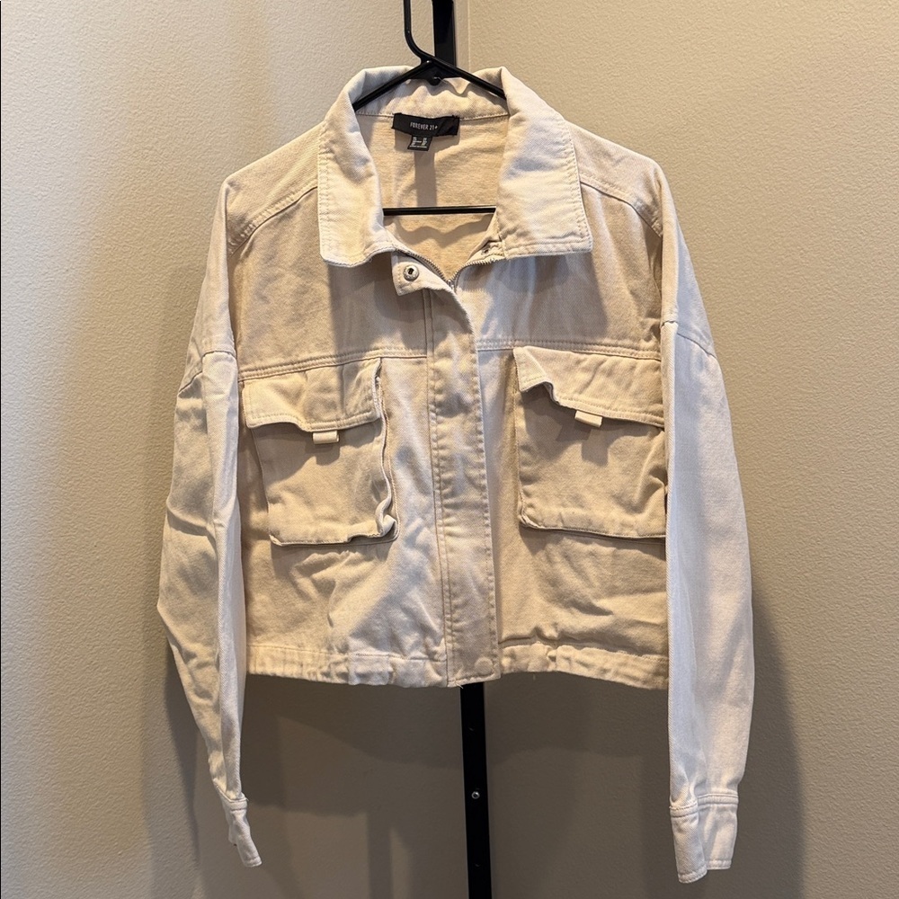 H&M Cream Utility Jacket for Women